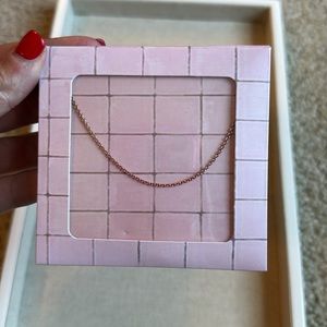 Stella and Dot Namesake Rose Gold Chain Necklace 16”-20.5” adjustable jewelry